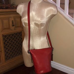 Leather Coach crossbody